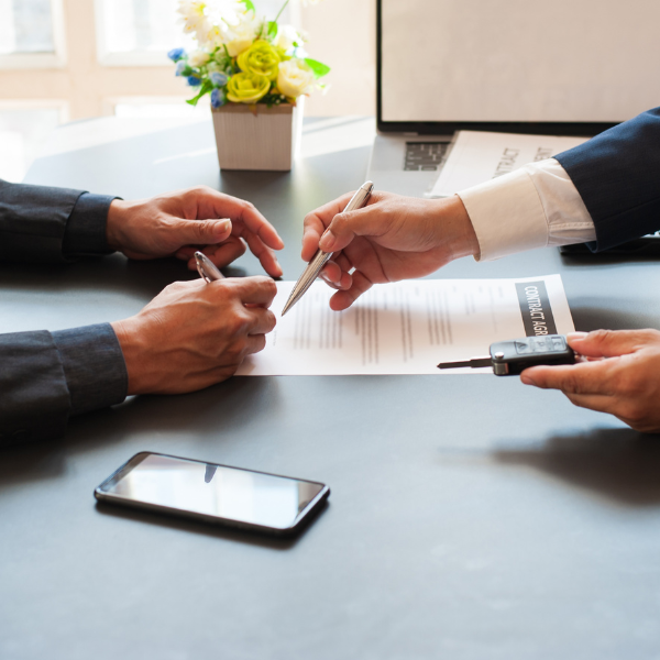 Signing auto lease