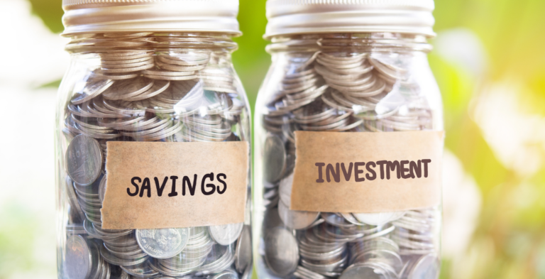 Money in different jars to save