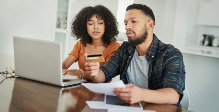 Couple paying off debt