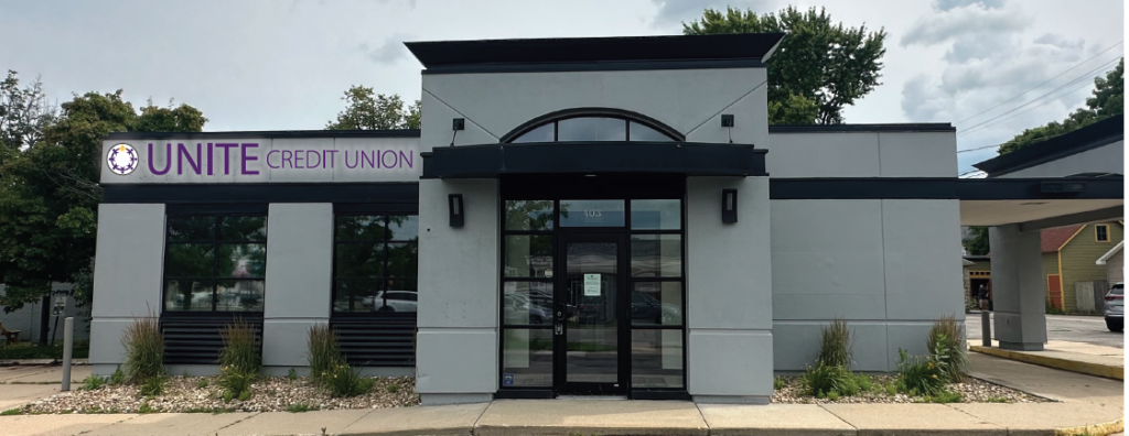 Outside of Unite Credit Union Building